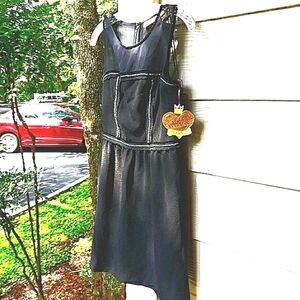 NWT VERA WANG Dress Juniors 5 Formal Black Knee Length Wedding Formal Prom